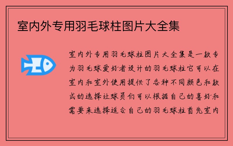 室内外专用羽毛球柱图片大全集